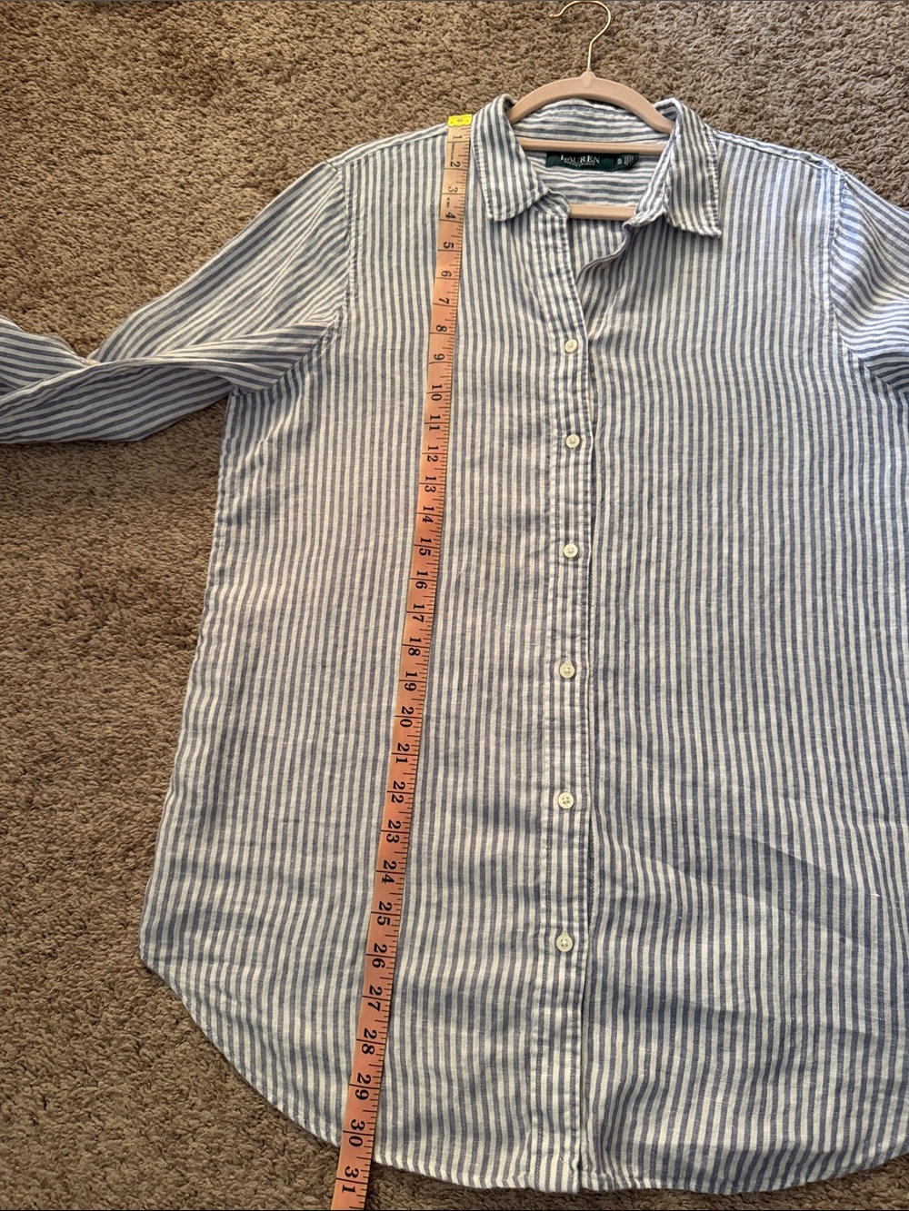 Lauren Ralph Lauren Linen Button down shirt. Size XL - Picture 7 of 7